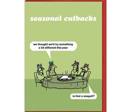 Seagull Cutbacks Christmas Card