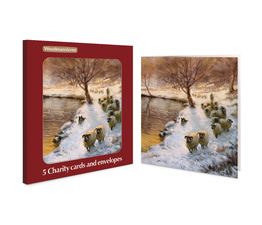 Sheep In The Sunset Charity Pack of Christmas Cards