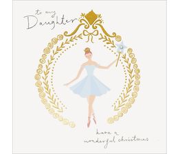 Daughter Snowglobe Christmas Card