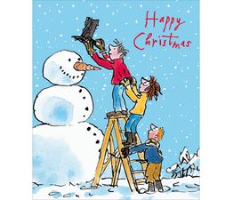 Snowman's Hat Christmas Card