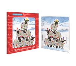 Sparkling Sheep Charity Pack of Christmas Cards