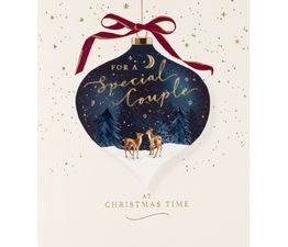 Special Couple Deer Christmas Card