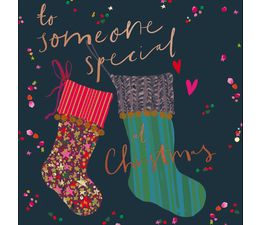 Someone Special Stockings Christmas Card