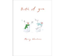 Both of You Two Snowmen Christmas Card