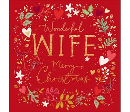 Wonderful Wife Christmas Christmas Card