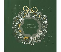 Woodland Wreath Christmas Card