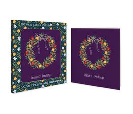 Wreath of Clementines and Mistletoe Charity Pack of Christmas Cards