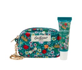 Cath Kidston - Crown Ditsy Mini Keyring Bag with Lip Balm 10ml