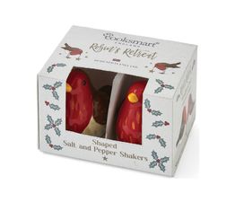 Cooksmart Christmas Robins Retreat Ceramic Salt &amp; Pepper Shaker Set