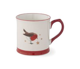Cooksmart Christmas Robins Retreat Tankard Mug