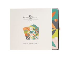 Beau &amp; Elliot Carnaby Set Of 4 Petal Square Placemats