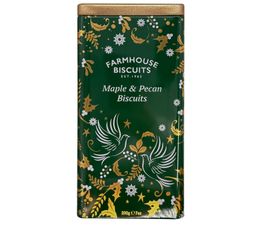 Farmhouse Biscuits - Green Triangle Tin of Maple &amp; Pecan Biscuits