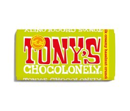 Tony's Chocolonely - Milk Creamy Hazelnut Crunch 180g