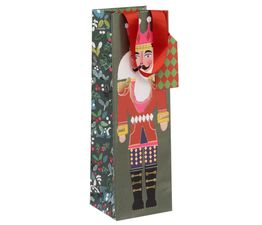 Glick - Bottle Gift Bag Noble Nutcrackers