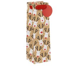 Glick - Bottle Gift Gift Bag Reindeer Selfie