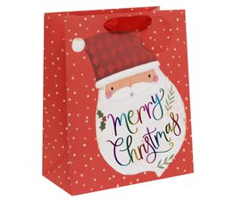 Glick - Large Gift Bag Rainbow Santa