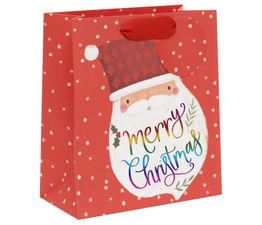 Glick - Medium Gift Bag Rainbow Santa