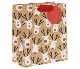 Glick - Medium Gift Bag Reindeer Selfie