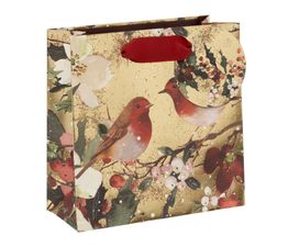 Glick - Small Gift Bag Gilded Robins