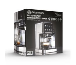 Daewoo 20 Bar Digital Compact Espresso Coffee Maker