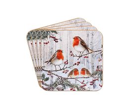 Joe Davies Macneil Set Of 4 Robin Coasters