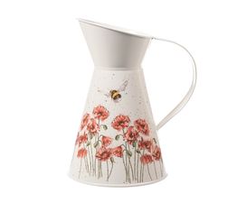 Wrendale Designs - Poppies &amp; Bee Flower Jug