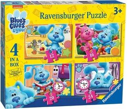 Ravensburger Blue's Clues and You 4 in a Box (12, 16, 20, 24 piece) Jigsaw Puzzles - 3129
