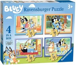 Ravensburger Bluey 4 in a Box (12, 16, 20, 24 piece) Jigsaw Puzzles - 3111