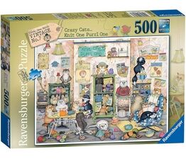 RAVENSBURGER PUZZLE*1000 T*CRAZY CATS GO SALVAGE HUNTING*LINDA JANE SMITH*OVP 