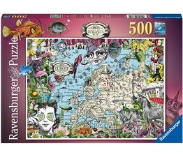 Ravensburger European Map, Quirky Circus 500 piece Jigsaw Puzzle - 16760