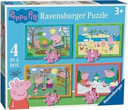 Ravensburger Peppa Pig Four Seasons 4 in a Box (12, 16, 20, 24 piece) Jigsaw Puzzles - 3114