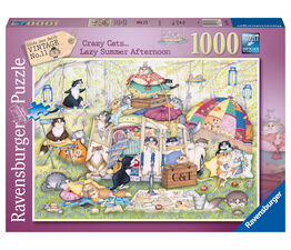 Ravensburger - Crazy Cats - Lazy Summer Afternoon - 1000 piece - 16975