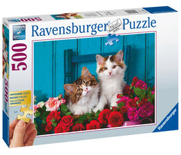 Ravensburger - Kittens and Roses - 500 piece - 16993
