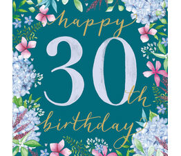 30th Birthday - Floral