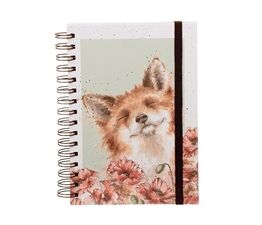 Wrendale Designs Spiral Bound Notebook - Fox Poppy Fields