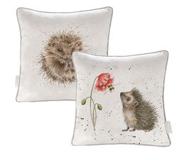 Wrendale Designs - Awakening Hedgehog Square Cushion 40cm