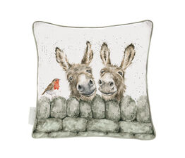 Wrendale Designs - Hee Haw Donkeys  Square Cushion 40cm