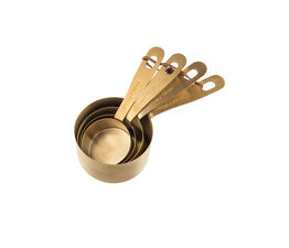 Kitchen Pantry Brass Measuring Cups