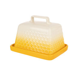 Kitchen Pantry Honeycomb Butter Dish (Yellow)