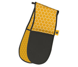 Kitchen Pantry Yellow Honeycomb Double Oven Glove