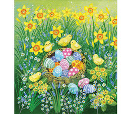 Easter Card - Easter Eggs In A Basket