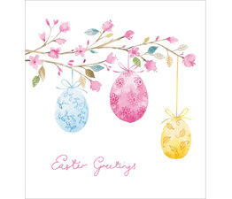 Easter Card - Easter Eggs On A Branch