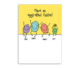 Easter Card - Eggs-Ellent