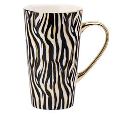 David Mason Looking Wild Zebra Latte Mug
