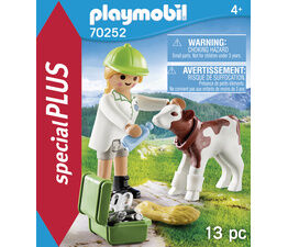 Playmobil - Vet with Calf - 70252