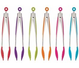 Colourworks Silicone Food Tongs with Soft Grip