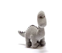 Knitted Diplodocus - Grey (Small)