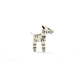 Knitted Zebra - Black & White (Small)