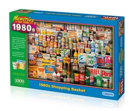 Gibsons - 1980s Shopping Basket 1000 Piece Jigsaw Puzzle