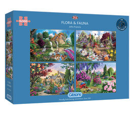 Gibsons - Flora & Fauna - 4 x 500 Piece Puzzles - G5025